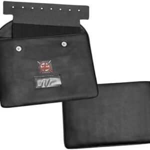 MASONS & REENACTMENT HUB Premium Masonic Regalia Pocket Jewel Holder Case – Leather Carry Wallet with Soft Lining for Freemason Lodge Jewels, Pins & Badges