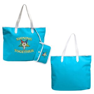 Order of the Eastern Star Tote Bag - Shining Together OES Print