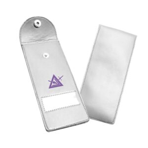 Masonic Regalia Pocket Jewel Holder Case Leather Carry Wallet - Freemason Jewels, Pins & Badges Holder - TOSL Purple