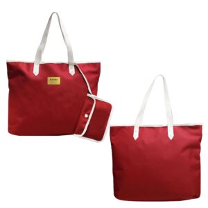 Women's Tote Bag with Matching Pouch - Waterproof Cordura Fabric