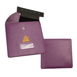 Masonic Regalia Pocket Jewel Holder Case Leather Carry Wallet - Freemason Jewels, Pins & Badges Holder - TOSL Gold & Silver