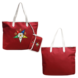 Order of the Eastern Star Tote Bag with OES Letters