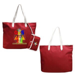 Order of the Eastern Star Tote - Charity, Truth & Kindness Design