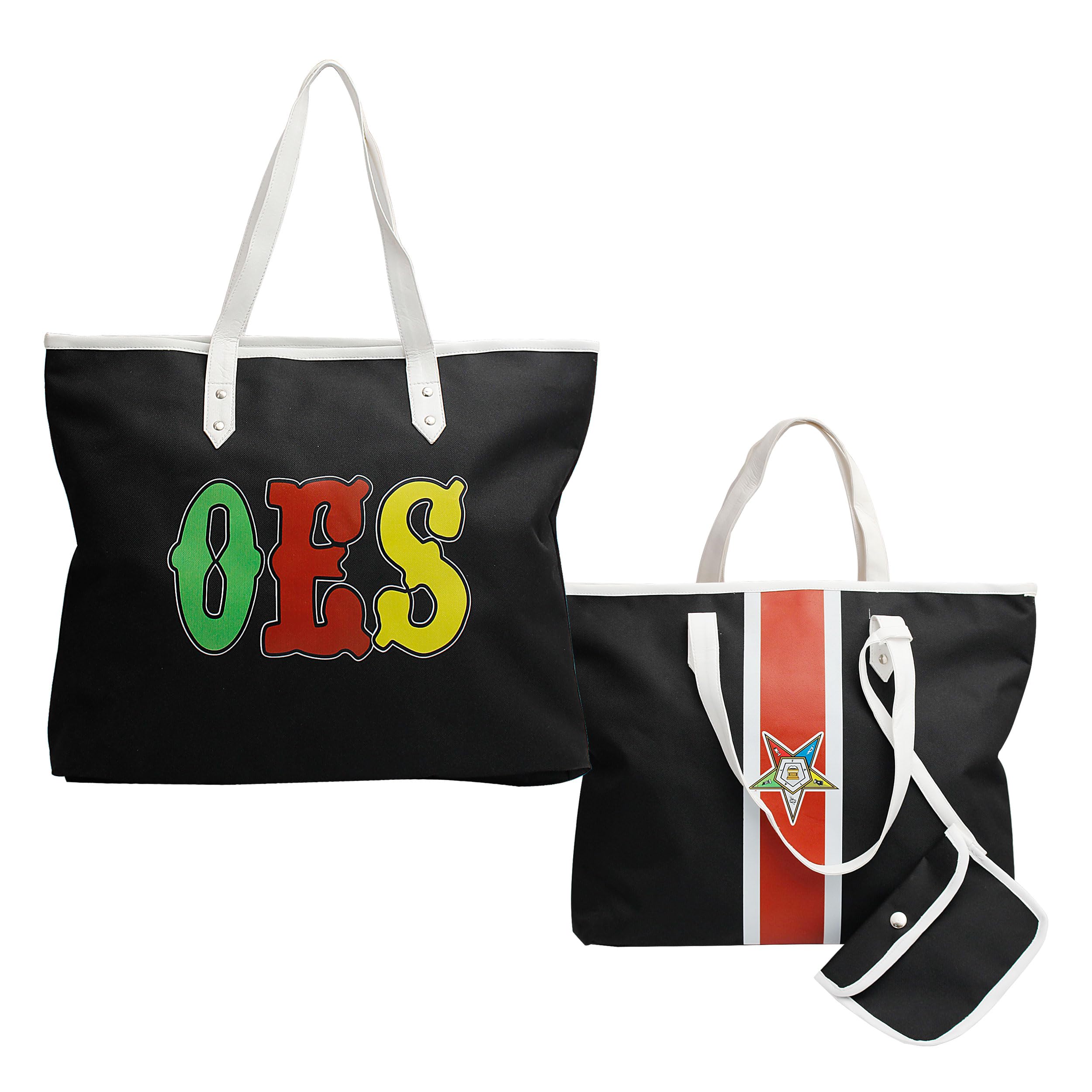 ACIENTBRASS Order of the Eastern Star Tote Bag for Women – OES Waterproof Cordura Shoulder Handbag with Wallet-IMPROVED