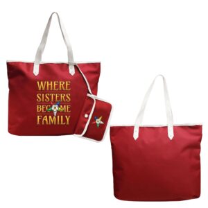 ACIENTBRASS Order of the Eastern Star OES Sisterhood Tote Bag