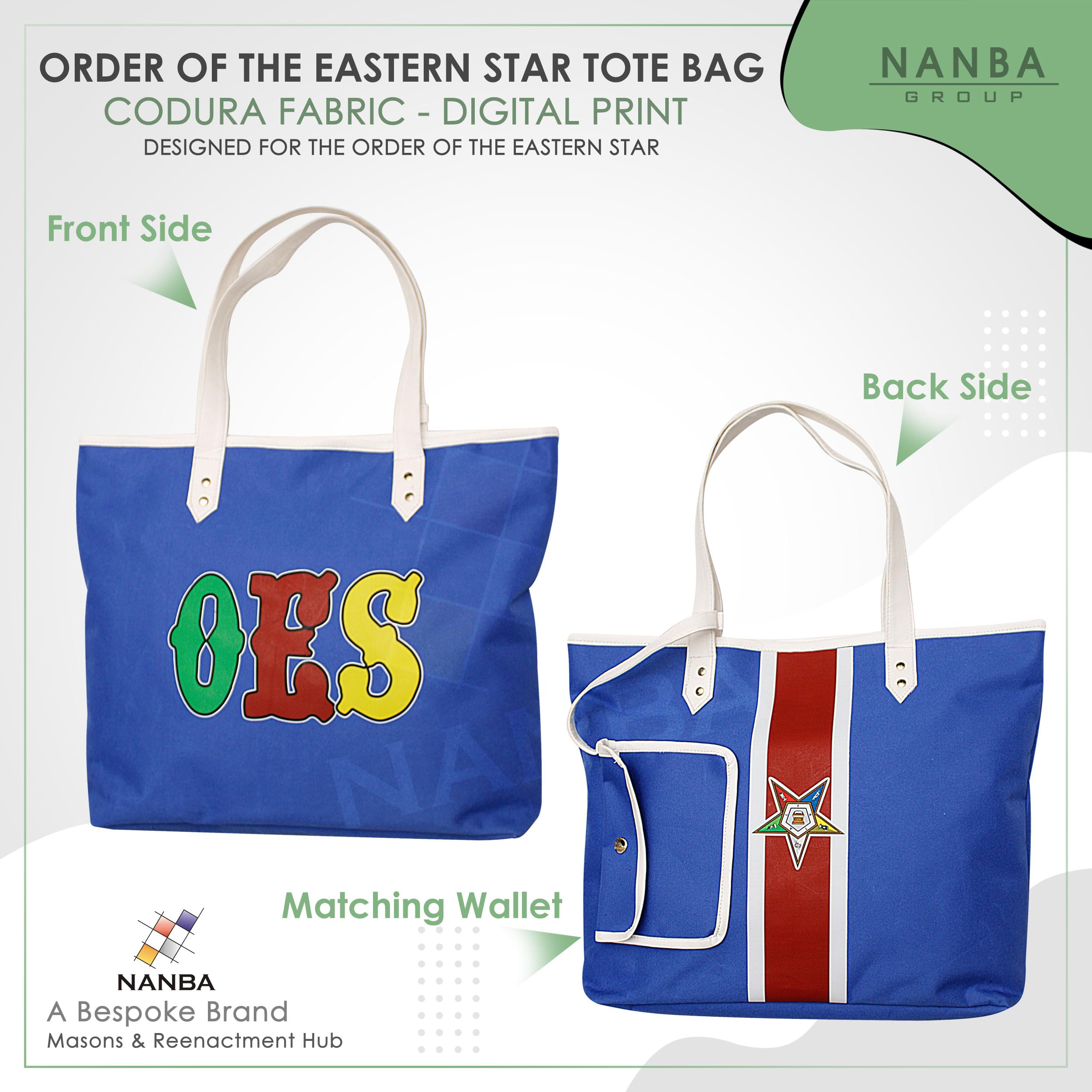 OES Tote Bag – Codura & Poly-Vinyl Shoulder Bag with Matching Wallet | Waterproof Material & OES Emblem Design